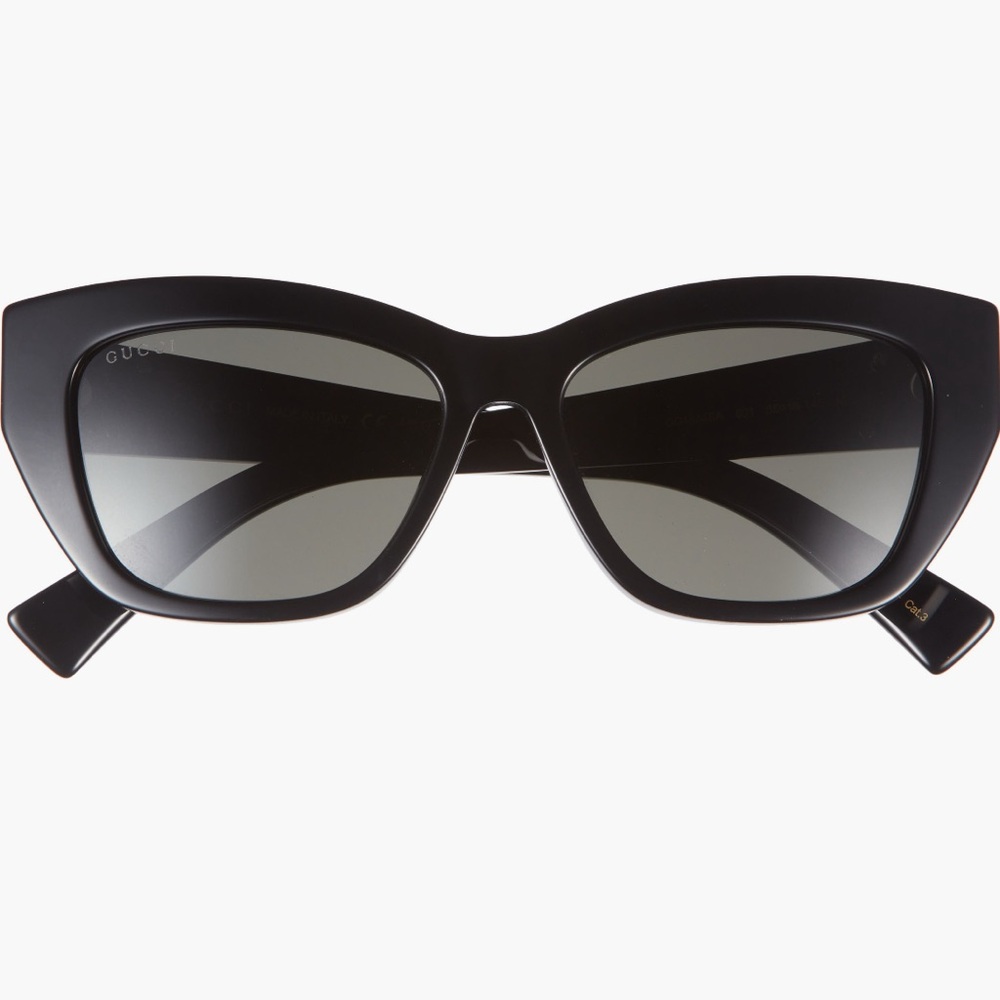 Gucci 55mm Low Bridge Sunglasses🖤